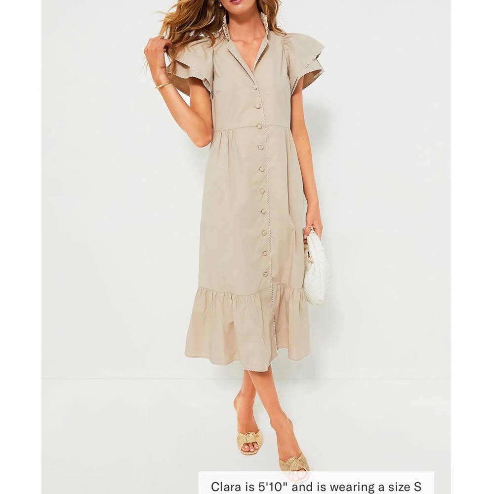 Tuckernuck Beige Button-Down Dress